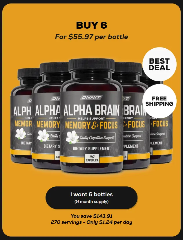 Alpha Brain-6x-Bottle